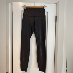 Lululemon Athletica Black Glossy Leggings
